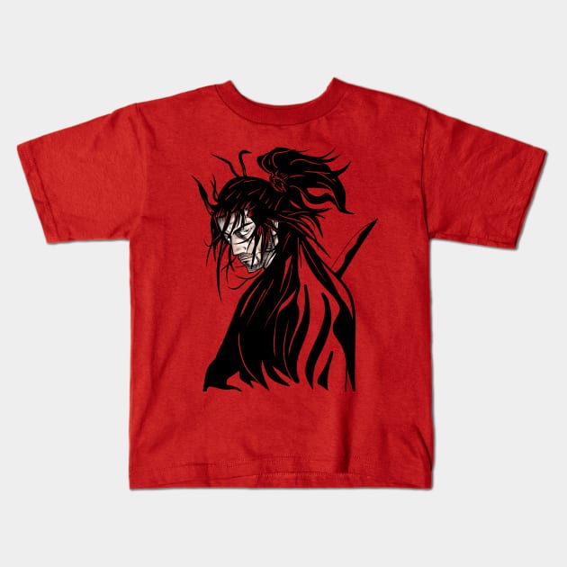 Musashi miyamoto the samurai Kids T-Shirt by jorge_lebeau